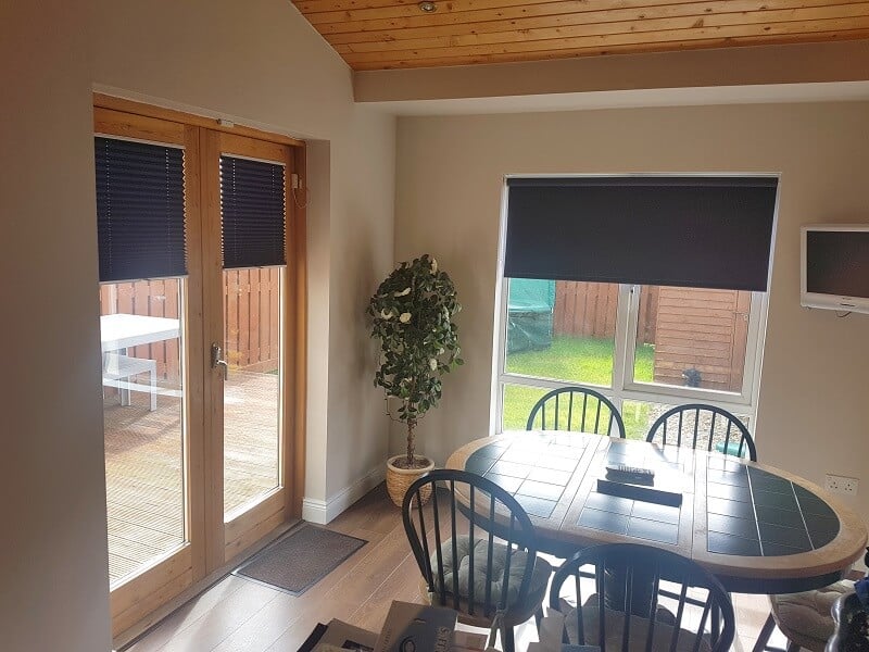 Pleated Blinds and a Roller Blind fitted in Clonsilla, Dublin 15