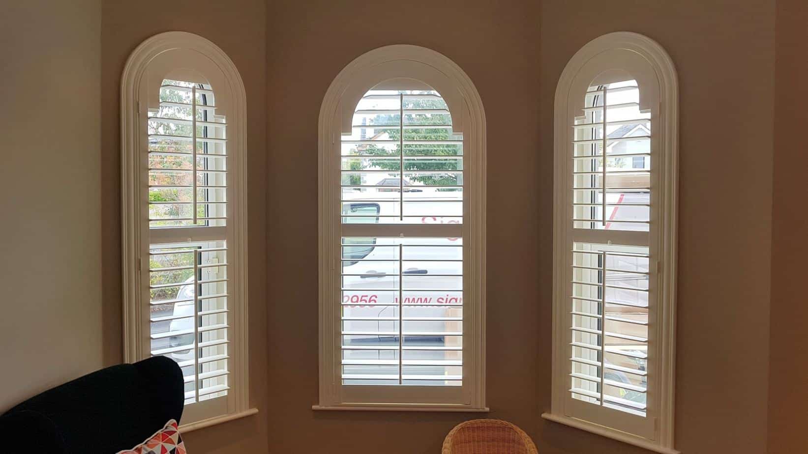 Arched Shutters installed in Mucklagh, County Offaly.