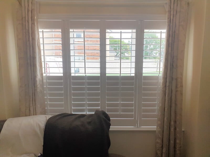 White Plantation Shutters installed in Ashbourne, Co Meath