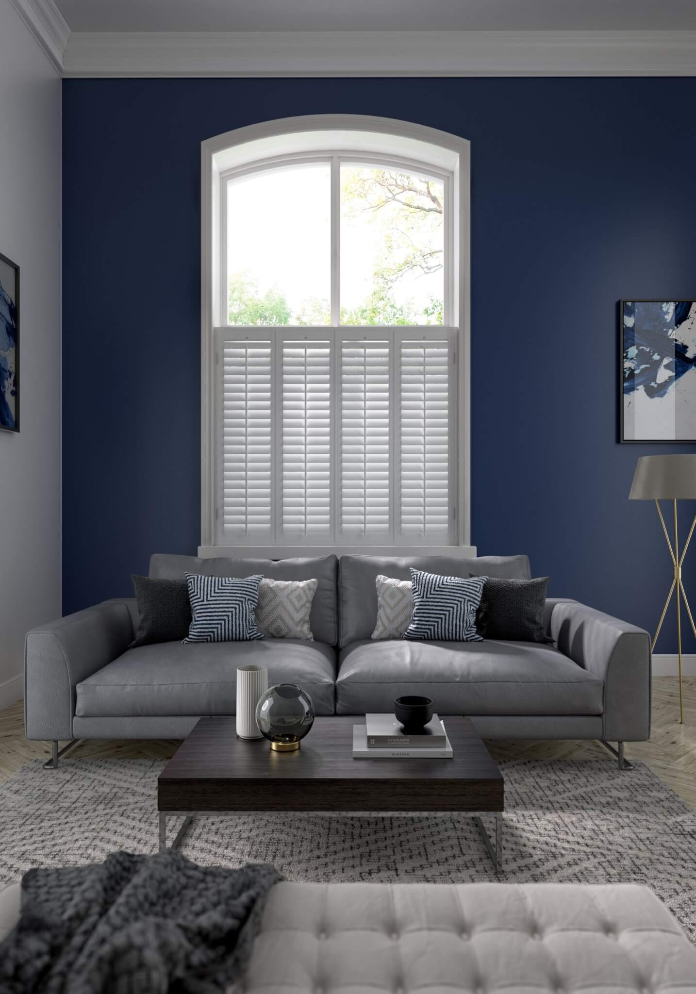 Cafe Style Shutters Plantation Shutters Dublin Signature Blinds   Hampton Cafe Style Urbane Scaled 