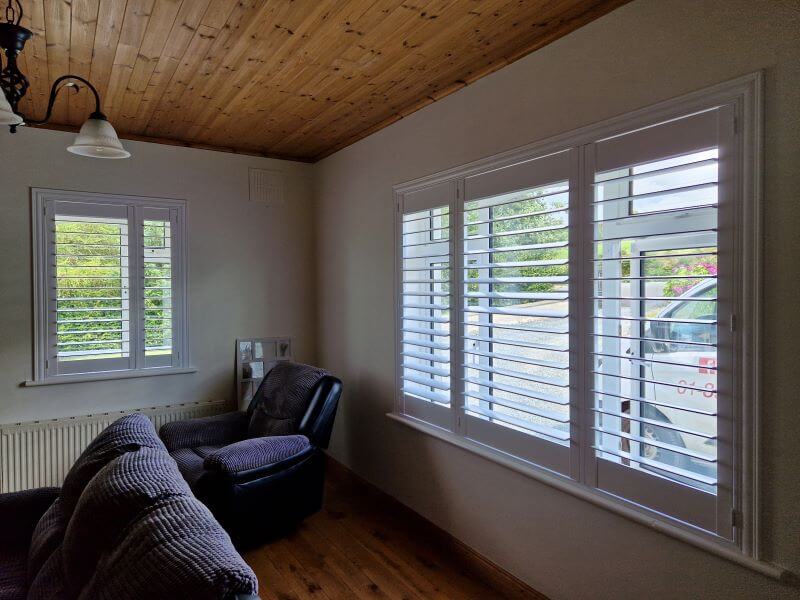 89mm Louver Shutters installed in Avoca, Wicklow.