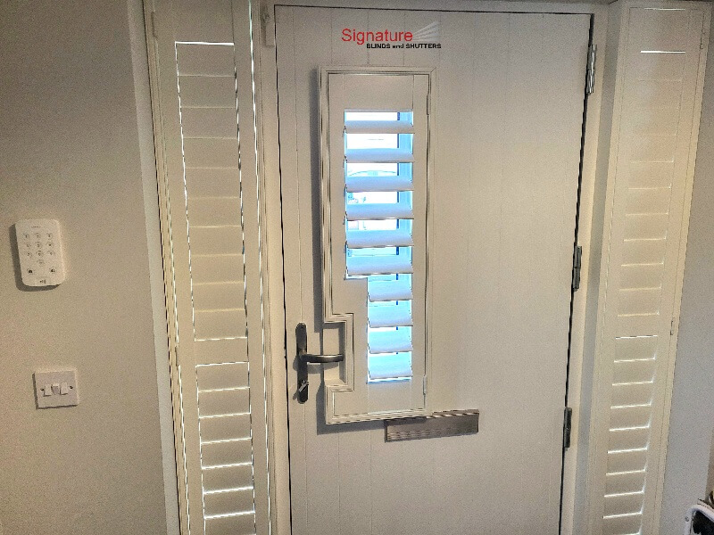 Shutters for Front Doors with Glass Panels