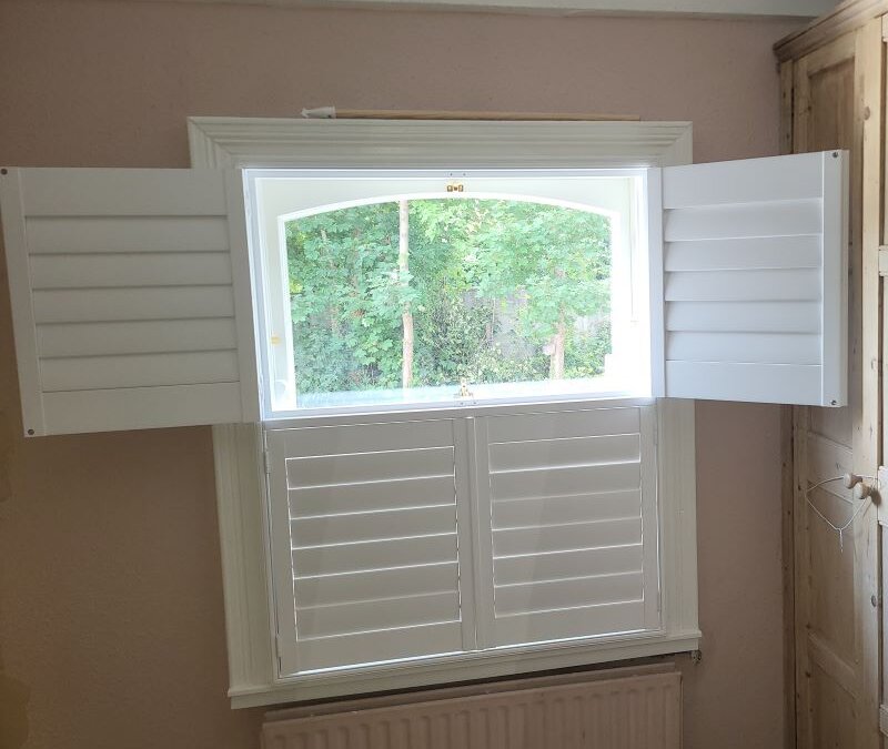 Tier on Tier Shutters fitted on Sash windows in Terenure, Dublin 6